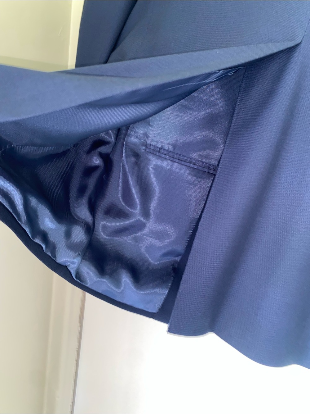 Samuelsohn Suit Jacket SB Como Men 43T Navy 2-Button 100% Wool Blazer Tall EUC - Picture 7 of 12